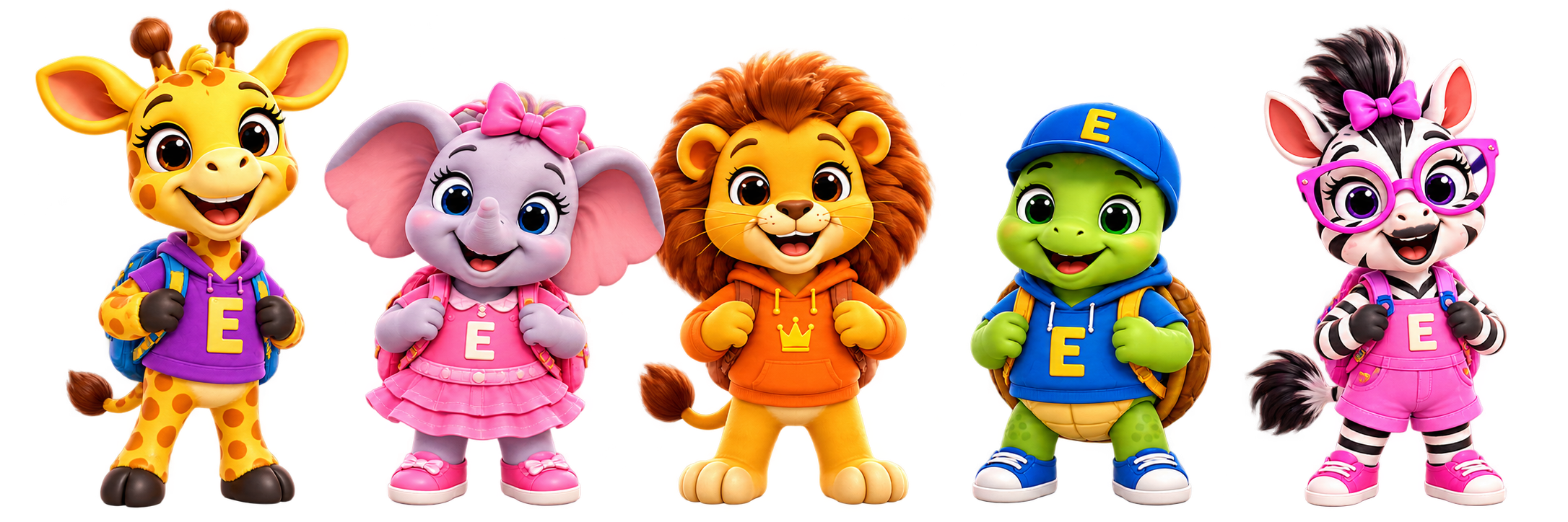 Rafa, Ellie, Leo, Tito, and Zuri